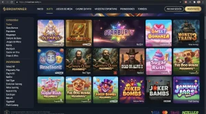 Catálogo de tragaperras online en Browinner Casino con proveedores populares